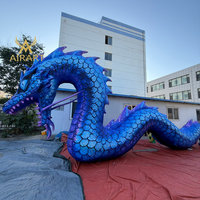 Dragon gonflable effrayant et réaliste pour la décoration de bars et discothèques, idéal pour les expositions de musées et les magasins à thème étranges et bizares