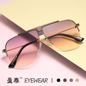Eyewear Aviator Sunglasses Metal Frame PC Lens UV400 Protection Unisex Fashion <b>Sunscreen</b> Travel Driving Party - Product Image 1