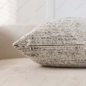 INS nouveau Style vente chaude <span class=keywords><strong>marron</strong></span> épais doux tissé housses de coussin nordique Chenille canapé taie d'oreiller pour salon - Product Image 5