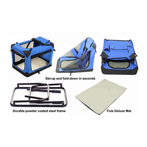 Moderner, stilvoller Hundekäfig aus Oxford-Material, groß, weich, tragbar, faltbar, für verschiedene Hundegrößen und Katzen, reisefreundlich. - Product Image 6