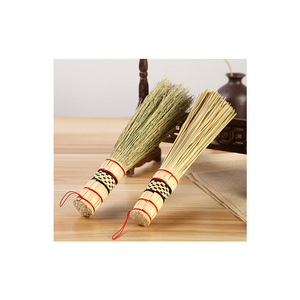 Brosse de cuisine <span class=keywords><strong>en</strong></span> poils de sorgho tissés à la main avec manche <span class=keywords><strong>en</strong></span> bois pour la cuisine domestique - Product Image 4