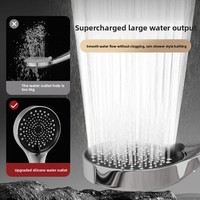 Ensemble de pommeau de douche ABS pressurisé avec trois modes de pulvérisation, robinet doseur super puissant, design moderne pour salle de bain