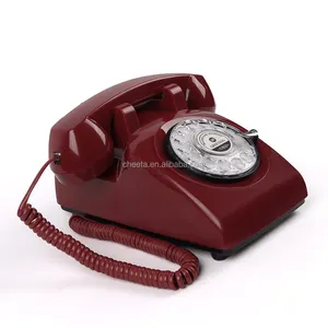 Retro rotativo áudio guestbook telefone vintage antigo telefone mensagem voz gravador para casamento festa