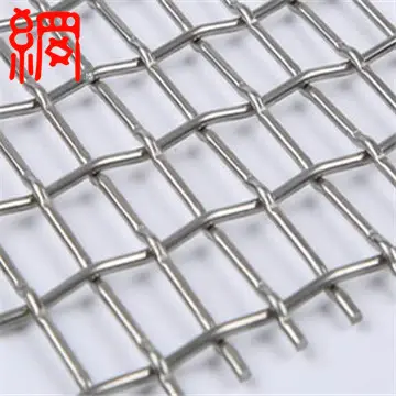 rectangular crimped wire meshes for round and cubical particles