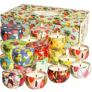 Frascos de Velas de Lujo con Tapas y Caja, Colección Premium de Aromaterapia con Mezcla de Soja para Exhibición en Tiendas - Product Image 1