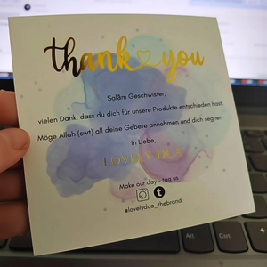 Tarjeta de Agradecimiento con Diseño Floral Abstracto, Tarjeta de Regalo Floral con Sobre, Tarjeta de Felicitación Escrita a Mano para Cumpleaños, Bodas y Fiestas - Product Image 2