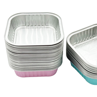 Barquettes jetables en aluminium de Guangzhou pour la cuisson, protection de cuisinière, qualité alimentaire, résistantes au four, faciles à utiliser