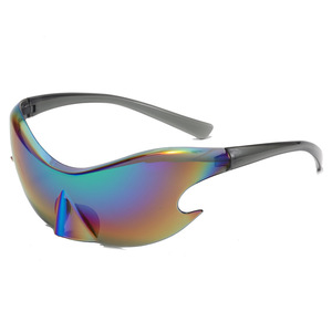 Xsy Sports Sunglasses Pc Lens Uv400 Protection <b>Black</b> <b>Frame</b> For Cycling Outdoor Use - Product Image 4