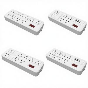 Multiprise universelle OEM 110V/125V type US 15A 10 prises avec prise USB type C et interrupteur marche/arrêt, rallonge - Product Image 1