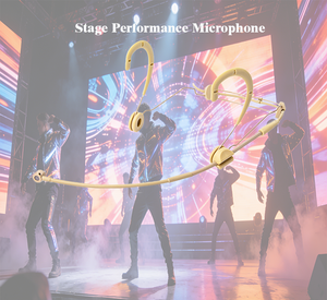 Micrófono de Diadema Color Beige, Micrófono Profesional Unidireccional, Micrófono de Manos Libres <span class=keywords><strong>para</strong></span> Cantar - Product Image 4