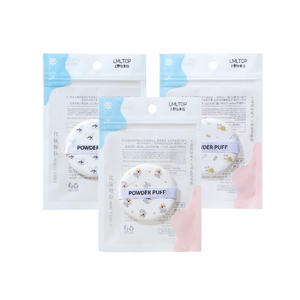 Houppette à poudre LMLTOP ronde, emballage individuel, sans latex, outil de maquillage pour application de poudre sèche - Product Image 1