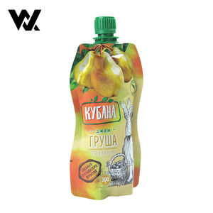 Pochette souple personnalisée anti-fuite avec bec verseur pour purée <span class=keywords><strong>de</strong></span> fruits, aliments pour bébés, boissons énergétiques et jus, avec bouchon <span class=keywords><strong>de</strong></span> sécurité enfant - Product Image 5