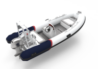 Bateau gonflable ultraléger à coque en V côtelé en aluminium 460, hipalon/PVC, à vendre
