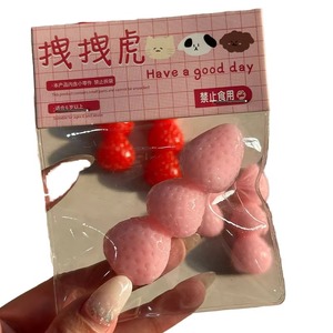 9cm Mini Fresh Strawberry TPR <b>Squishy</b> Toy Realistic Fruit <b>Food</b> Fidget Toys Stress Relief Gift for Kids Adults Happy Mood - Product Image 3