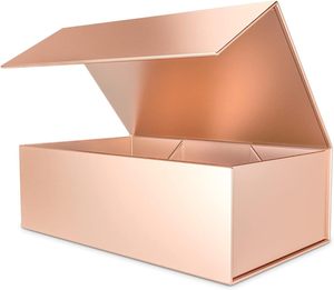 Logo personnalisé de luxe carton recyclable boîte magnétique rigide en papier d'emballage boîte cadeau magnétique pliante avec couvercle magnétique - Product Image 5