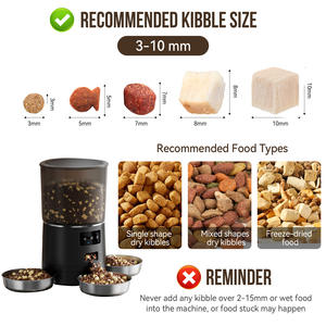 Moderne 6l Waterdichte Dual-Power Timer Nieuwe Automatische Wifi Smart Pet Feeder Verwijderbare Plastic Hond & Kat Kommen <span class=keywords><strong>3</strong></span> Kommen - Product Image 6