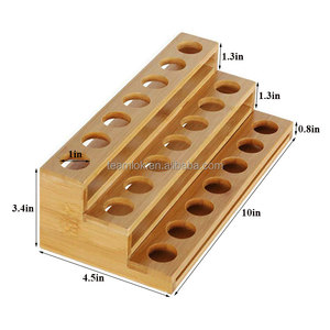 Giá Đựng Tinh Dầu Bằng Tre 3 Tầng 21 Ngăn Kệ Đựng Đồ Kệ Trưng Bày Sơn Móng Tay Bằng Tre Tự Nhiên - Product Image 2