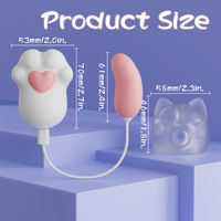 Vibrateur Clitoridien Patte de Chat Mignonne à Succion et à Tapotement, Stimulateur Clitoridien pour Femmes, Personnalisation OEM ODM, Jouet Sexuel, Prix d'Usine, Vente en Gros