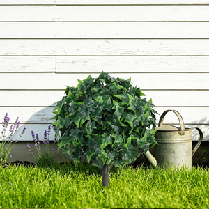 Boule de <span class=keywords><strong>lierre</strong></span> artificielle Ruopei, haute réalisme, modulable, anti-UV, écologique, durable, <span class=keywords><strong>avec</strong></span> piquet de sol, fausse plante, verdure - Product Image 3