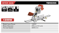 TIEDAO 92255 haute qualité Machine à couper le bois outils de coupe scie électrique scie à onglets coulissante avec CE