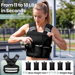 Chaleco con Peso Ajustable de 4~32 lb, de Neopreno, Impermeable, Ligero y Ecológico, para Mujeres y Hombres - Product Image 2
