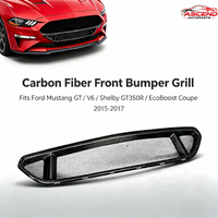Grille supérieure avant en fibre de carbone véritable pour Ford Mustang 2015-2017 GT et Shelby GT350 EcoBoost Coupé – Amélioration