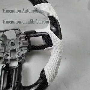 Volant de direction perforé en cuir et fibre de carbone, pratique et en promotion, pour Ford Mustang - Product Image 6