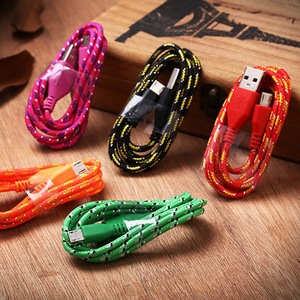 Kabel <span class=keywords><strong>USB</strong></span> Type-C Nylon Kepang Trending 3ft 6ft <span class=keywords><strong>10ft</strong></span> untuk <span class=keywords><strong>Android</strong></span> Oppo Samsung Smartphone, Kabel Charger untuk Komputer - Product Image 4