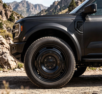 Nouvelles jantes tout-terrain forgées 17-20 pouces noir mat rétro avec simulation de beadlock pour camion et SUV 5x127 6x135 en alliage d'aluminium 20mm ET