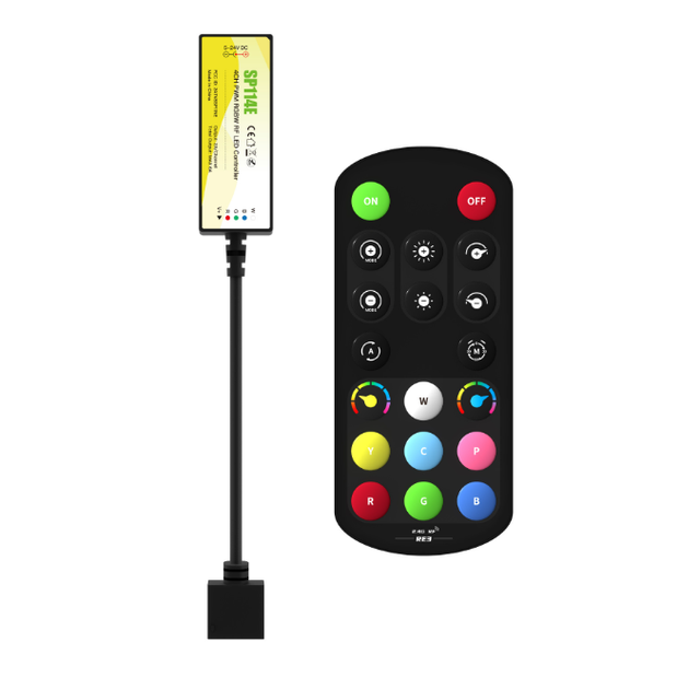 DC5-24V SP114E 4CH PWM RGBW LED Controller with RF Remote for RGBW LED Strip Light