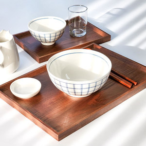 Plateau en bois de frêne à rainures écologiques_ KRWT-1001 pour la maison, le café, le restaurant, l'hôtel et les besoins de service commerciaux - Product Image 2