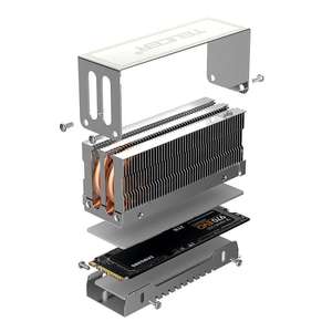 Teucer 2280 <span class=keywords><strong>M</strong></span>.2 Solid State Drive 2 Heat Pipe & Led Radiator Vest Koelventilator Voor Computer & Laptop Case - Product Image 2