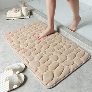 Tappeti da bagno lavabili in lavatrice tappeto impermeabile ciottoli tappeti da bagno Super assorbenti acqua per bagno