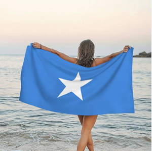 2025 Offre Spéciale été produits somalie drapeau Football sport Fitness Gym serviette piscine serviette de <span class=keywords><strong>plage</strong></span> - Product Image 1