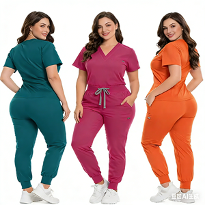 Custom Scrubs <strong>Surgical</strong> Uniforms Women Stretch Medical Scrubs Uniforms Jogger Pants Quick Dry Nurse Work Wear OEM Manufacturer - Product Image 1