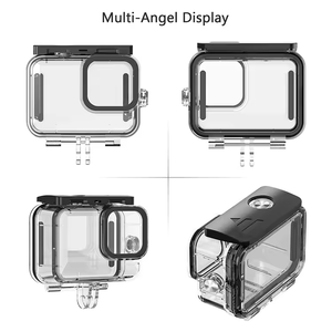 Boîtier étanche de haute qualité pour GoPro <span class=keywords><strong>Hero9</strong></span>/10/11/12, résistant aux chocs, en PC + acier inoxydable 316, pour la plongée sous-marine - Product Image 2