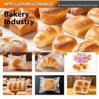 Machine d'emballage horizontale pour pains, gâteaux et croissants sur système d'emballage à alimentation par le bas SZ3000 pour lignes de boulangerie modernes