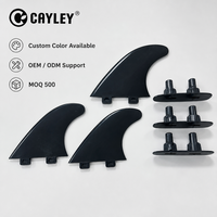 Ensemble de ailerons de planche de surf en plastique détachables, accessoires de remplacement pour planche de surf gonflable, bodyboard, sports nautiques