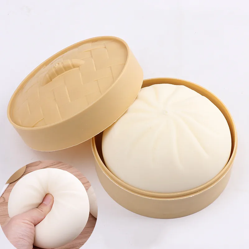 Jumbo Squishy Fidget Anti-Stress Chinese Traditional Steamed Stuffed Bun Sensory Ball Squeeze Toy