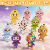 Vente en gros de poupées Alien en vinyle et peluche personnalisées et autorisées, jouets mignons et tendance de style dessin animé, poupées humanoïdes rembourrées de coton PP, jouets en boîte mystère