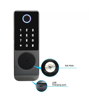 액세스 제어 스마트 도어록 세트 림 잠금 Tuya 와이파이 블루투스 TT 잠금 키패드 키 잠금 생체 인식 지문 RFID 잠금 키트 - Product Image 4