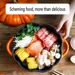 Nhà Máy Bán Hàng Trực Tiếp Nhà Bếp Nấu Ăn Nồi Không Dính Đồ Nấu Nướng Đúc Sắt Men Hoa Nồi - Product Image 5