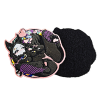 Patchs brodés personnalisés de haute qualité avec des motifs floraux et alphabétiques, appliqués 2D/3D à repasser pour vêtements