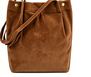 Sac fourre-tout en velours côtelé grande taille pour femme, fermeture magnétique, motif lettre, haute qualité, populaire, idéal pour le shopping, pour filles - Product Image 1