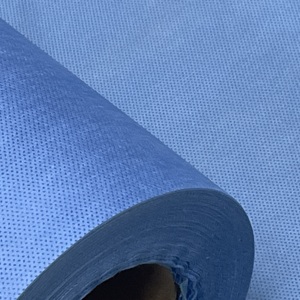 Robe chirurgicale <span class=keywords><strong>jetable</strong></span> médicale respirante imperméable Emballage de stérilisation Papier crépon Matériel SMS SMMS Tissu non tissé - Product Image 2