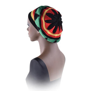 Chapeau <span class=keywords><strong>Bob</strong></span> <span class=keywords><strong>Marley</strong></span> <span class=keywords><strong>Reggae</strong></span> en crochet long tressé de style jamaïcain, couleur arc-en-ciel, dreadlocks africaines, ethnique, rasta, bonnet kufi avec perruque - Product Image 4