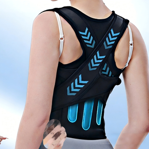 Hot Selling Professional Protection Flexible Adjustable Spandex Nylon Fully <b>Back</b> <b>Support</b> Elastic <b>Back</b> Brace Posture <b>Back</b> - Product Image 3