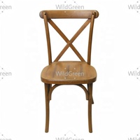 Chaise en résine empilable vintage rustique marron imitation bois, durable, pour hôtel, restaurant, mariage, salle à manger, dossier croisé