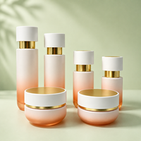 Ensemble de flacons cosmétiques en verre haut de gamme, flacon pour lotion, essence, fond de teint liquide, emballage haut de gamme pour soins de la peau, récipient rechargeable