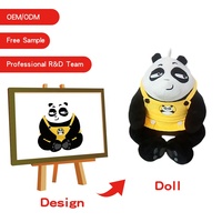 Benutzer definierte Plüsch kunst Design Tier Plüschtiere Plüsch Stickerei Gesicht weich Stofftier Promotion Bulk Logo drehen Plüschtiere
